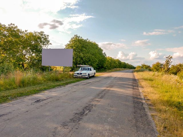 Щит 6x3,  пгт Виньковцы, выезд из города