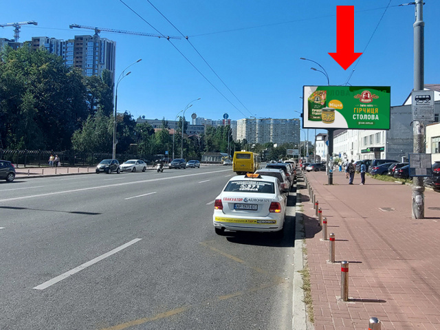 Цифрова панель 6x3,  Васильківська вул., 32, ст.м. "Васильківська", в напрямку ВДНГ, пр. Глушкова, Теремков, (ролик 10 сек, 1 вихід/1,5 хвилини)
