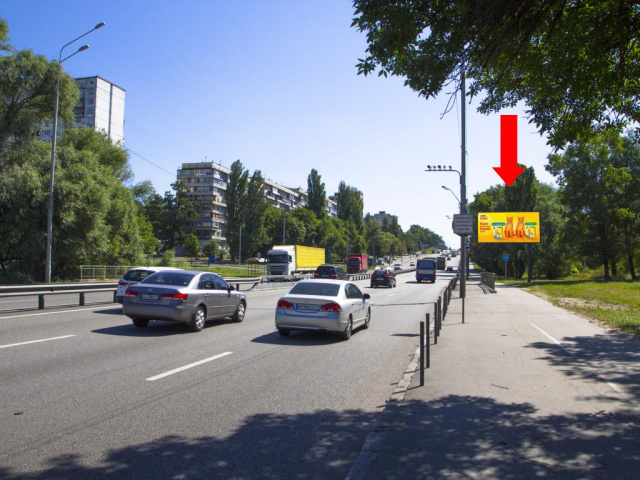 Цифрова панель 6x3,  Берестейський пр. (колиш. пр. Перемоги) - вул. Ушакова, навпроти, в центр
