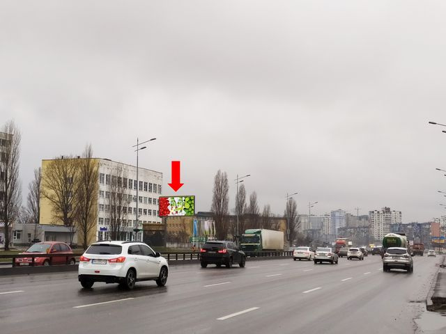Щит 6x3,  Бажана пр. - ул. Горловская, 300 м. за Харьковской пл, в центр