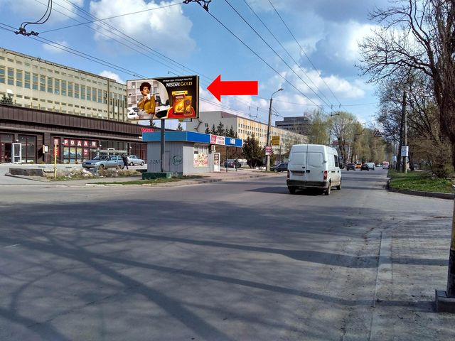 Щит 6x3,  Курчатова ул., 10, возле завода «Нива», в центр