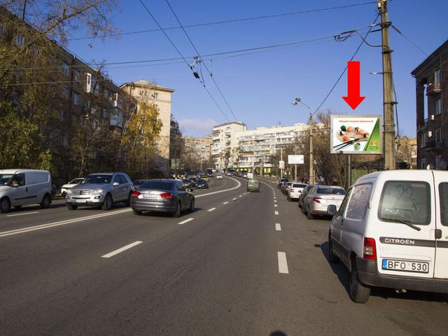 Цифрова панель 3.14x2.3,  Бойчука ул. (бывш. Киквидзе ул.), 1/2, в сторону бул. Украинки, центра, (ролик 10 сек, 1 выход/1,5 минуты)