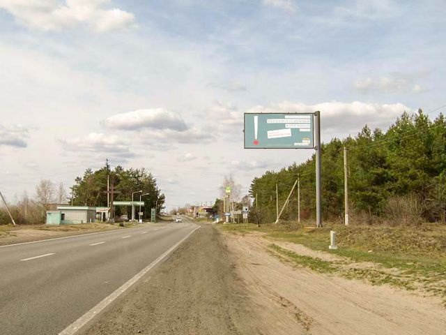 Щит 6x3,  пгт Солоницевка, Сумской шлях ул., напротив д. 339, выезд из города