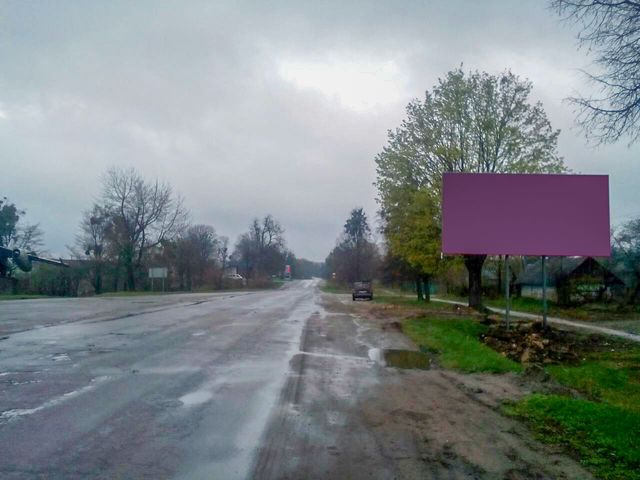 Щит 6x3,  пгт Шпиков, выезд из города, на перекрестке