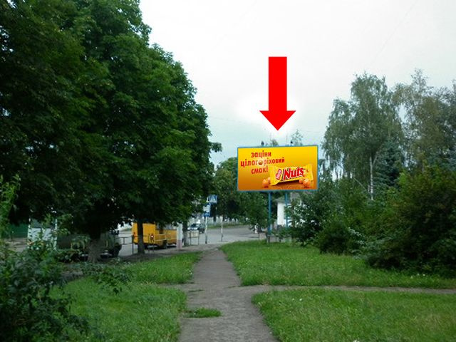 Щит 6x3,  Украинки Л. ул., 36 / Покровская ул. (бывш. ул. Щорса), возле хлебзавода №1
