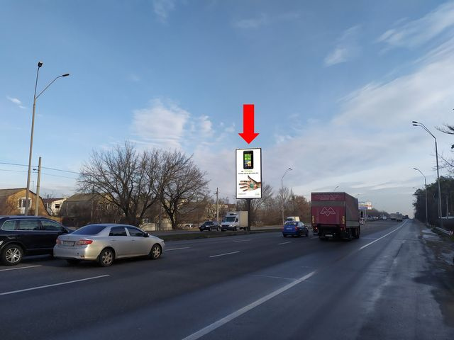 Щит 3x6,  Броварской пр., 65 - ул. Радистов, разделитель, из центра