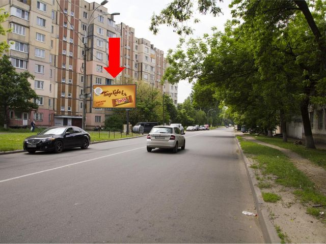 Щит 6x3,  Жмеринская ул., 26 - ул. Героев Космоса, в сторону Кольцевой дороги