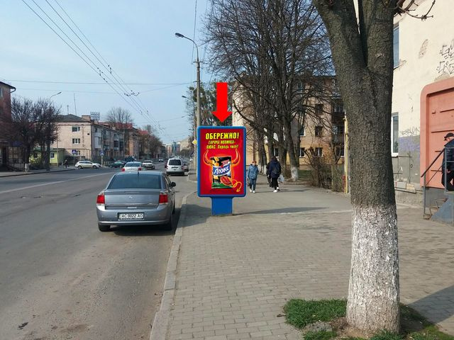 Сітілайт 1.2x1.8,  Грушевского пр., 17, от ж/д вокзала