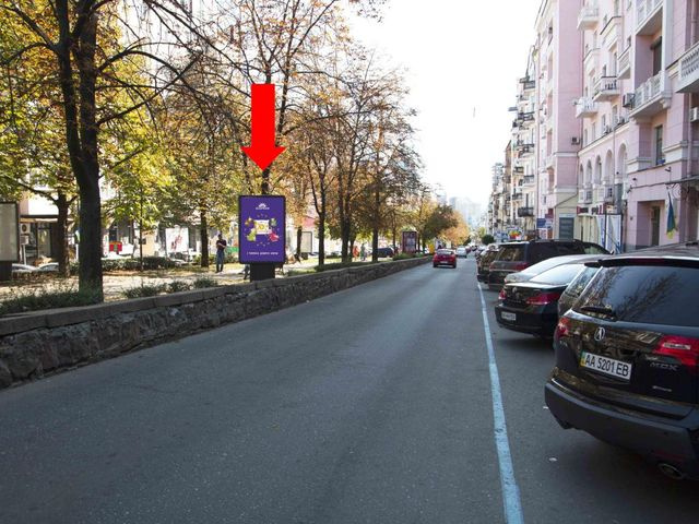 Сітілайт 1.2x1.8,  Антоновича ул. (бывш. Горького ул.), 4/6, в сторону ул. Саксаганского
