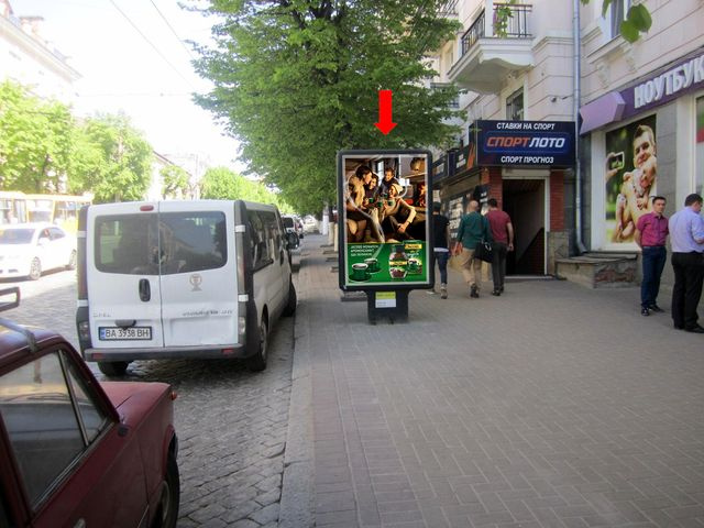Сітілайт 1.2x1.8,  Б. Перспективная ул. (бывш. Маркса ул.) / Шевченко ул., возле магазина "Колобок"