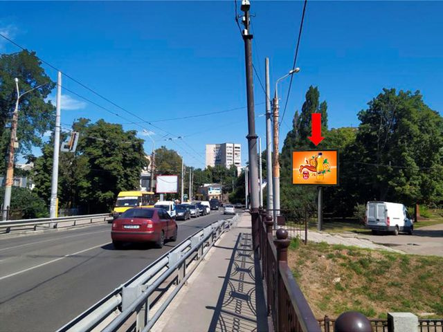 Скролл 3.14x2.3,  Горького ул., центр, сквер "Дружба", мост через р. Сумка