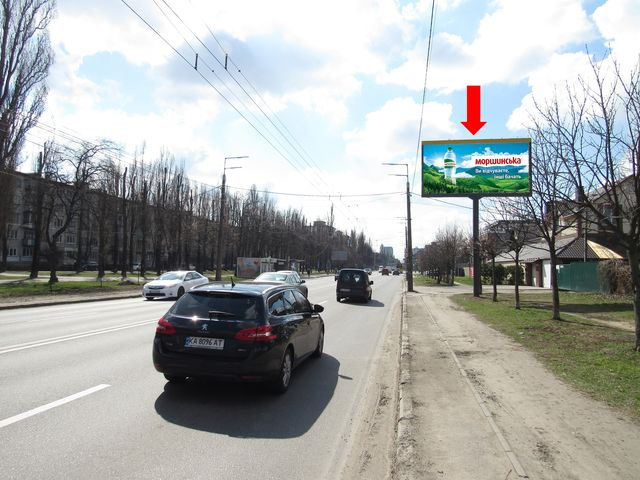 Щит 6x3, Выговского ул. (бывш. Маршала Гречко ул.) - ул. Земляничная, в сторону пр. Победы, ст.м. "Нивки" Щит 6x3, Выговского ул. (бывш. Маршала Гречко ул.) - ул. Земляничная, в сторону пр. Победы, ст.м. "Нивки"