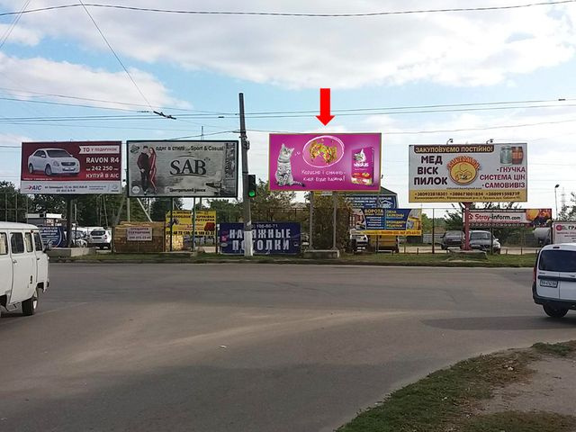 Щит 6x3, Героев Украины ул. (бывш. Героев Сталинграда ул.), 24 / Попова ул., супермаркет "Копилка", Приватбанк, мебельный салон Щит 6x3, Героев Украины ул. (бывш. Героев Сталинграда ул.), 24 / Попова ул., супермаркет "Копилка", Приватбанк, мебельный салон