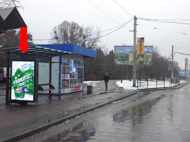 Сітілайт 1.2x1.8,  Кульпарковская ул. 95, (ост. "Кульпарков"), из центра