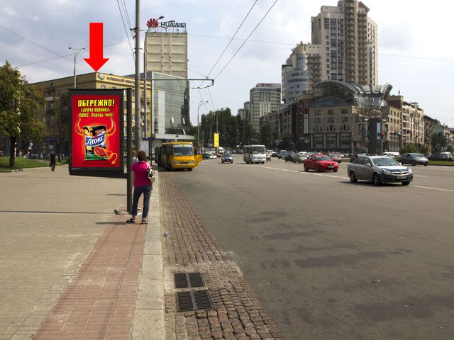 Сітілайт 1.2x1.8,  Победы пл., 2, возле Цирка, в сторону бул. Шевченка