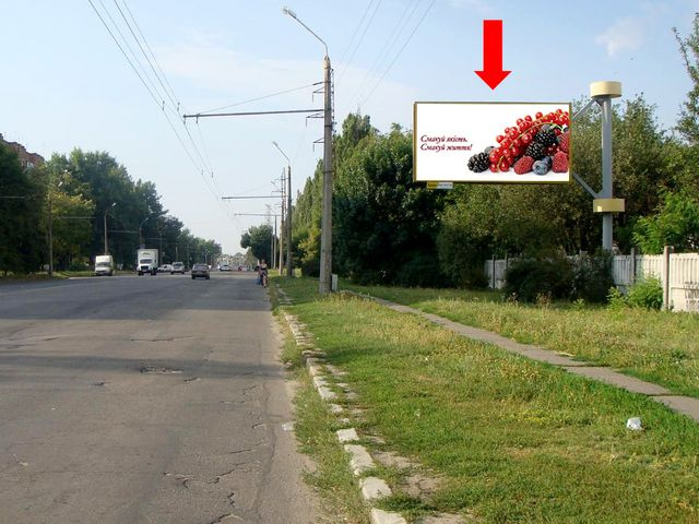 Щит 6x3,  Зиньковская ул., 16 / Вильямса ул., в центр