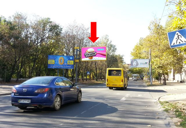 Щит 6x3,  Небесной Сотни ул. (бывш. 40-летия Октября ул.)) / Тираспольская ул., возле парка Херсонская фортеця, гусь, над дорогой, в центр