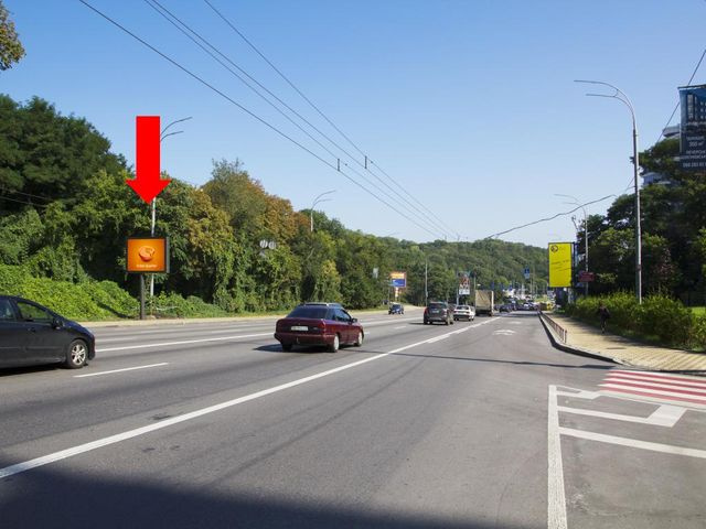 Беклайт 3.14x2.3,  Дружбы Народов бул. / ул. Кургановская, в сторону моста Патона, Набережного шоссе