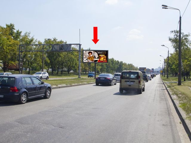 Скролл 6x3,  Богатырская ул., 5 - ул. Полярная,  200 м до светофора, разделитель, в сторону пр. Бандеры, ст.м. "Почайна"