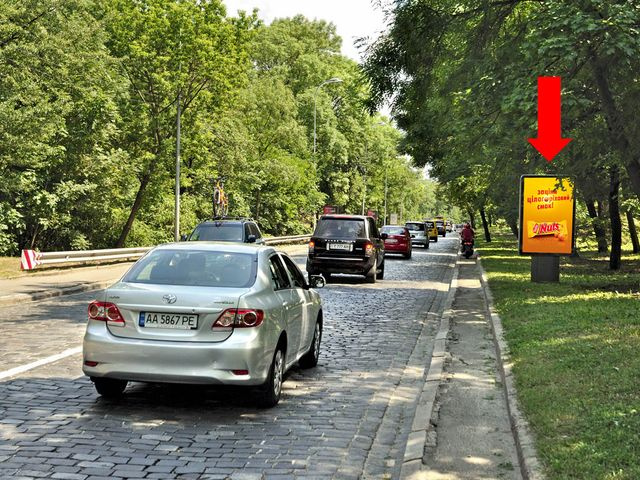 Сітілайт 1.2x1.8,  Днепровский спуск №3, в сторону Набережного шоссе