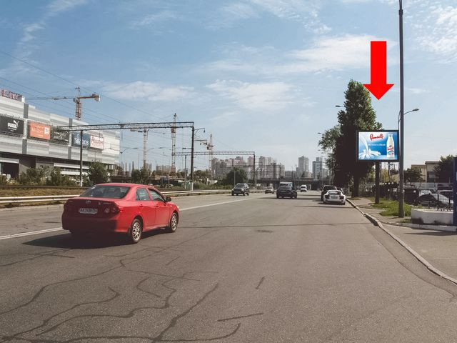 Скролл 3.14x2.3,  Гринченко ул., 18, возле автосалонов, напротив ТРЦ "Ocean Plaza", в сторону ул. Саперно-Слободской