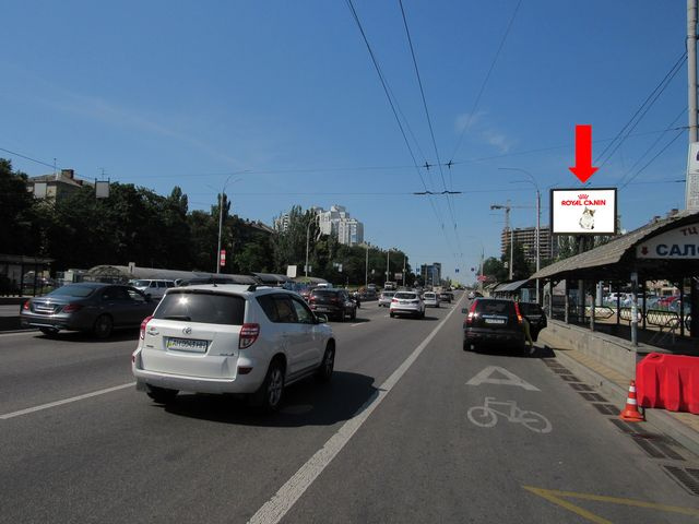 Цифрова панель 3.14x2.3,  Дружбы Народов бул., 23, ст. м. "Дружбы Народов", в сторону ст. м. "Лыбидская", (ролик 10 сек, 1 выход/1,5 минуты)