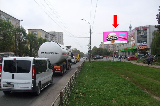 Щит 6x3, 15-го Апреля ул. / Бойчуков ул., возле ТЦ "Рай Центр", супермаркета "Сильпо", в центр Щит 6x3, 15-го Апреля ул. / Бойчуков ул., возле ТЦ "Рай Центр", супермаркета "Сильпо", в центр