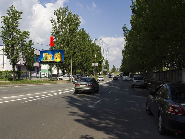 Щит 6x3,  Березняковская ул., 8а, в сторону пр. Соборности