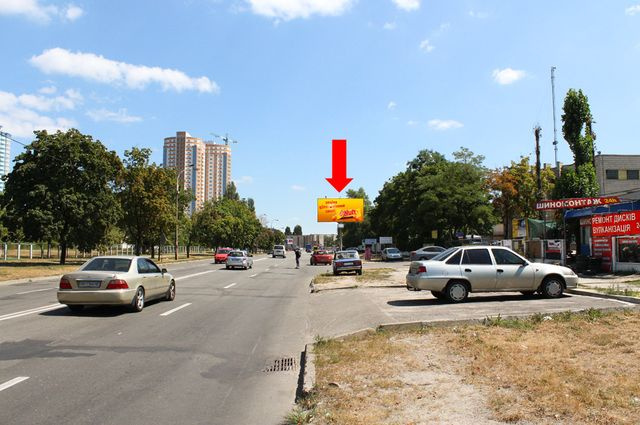 Щит 6x3, Березняковская ул., 25, перед заездом на мост Дарницкий, в сторону Харьковского массива Щит 6x3, Березняковская ул., 25, перед заездом на мост Дарницкий, в сторону Харьковского массива
