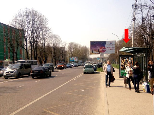 Сітілайт 1.2x1.8,  Липинского ул., напротив 60, ост. «Автостанция №2», возле супермаркета "Эпицентр", в сторону пр. Черновола