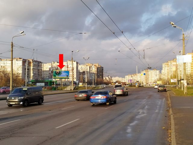 Щит 6x3,  Маяковского пр. 61/9 - ул. Лифаря, на круговой развязке, в сторону ул. Цветаевой