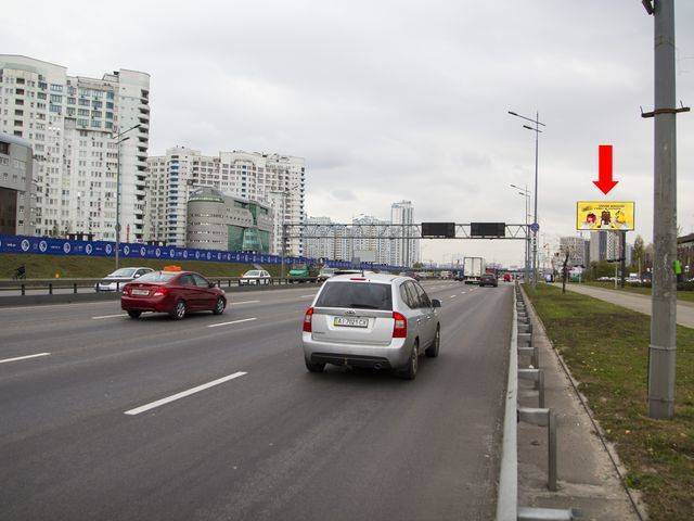 Призма 6x3,  Бажана пр., 1-Л, 500 м. до ст.м. "Осокорки", в сторону Южного моста