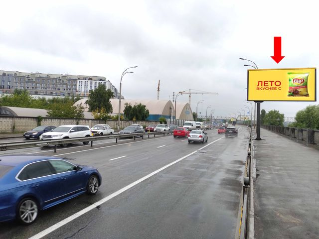 Призма 6x3,  Набережно-Рыбальская ул., 550м до мост Подольско-Воскресенский, в сторону Оболони