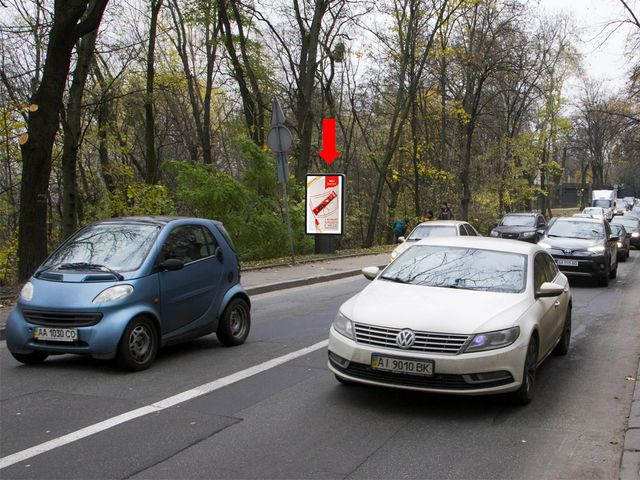 Сітілайт 1.2x1.8,  Парковая дорога - 50 м. до Паркового моста, в сторону Днепровского спуска