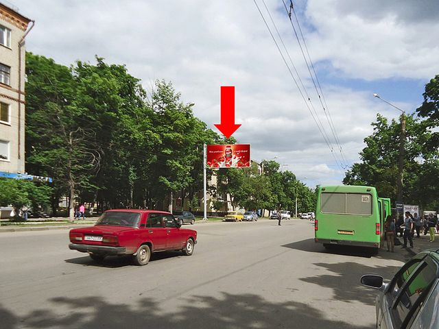 Щит 6x3,  Александровский пр. (бывш. Косиора пр.), 89, возле рынка, супермаркет "АТБ", в из центра