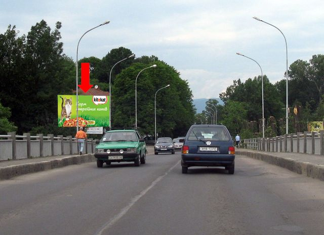 Щит 6x3,  Шумная ул., транспортный мост, в центр, к вокзалу