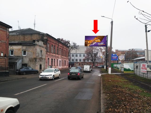 Щит 6x3,  Б. Гончаровская ул., 13 - Симферопольский пер., в сторону ул. Семинарской