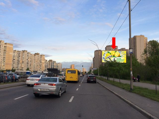 Щит 6x3,  Григоренка пр., 2, напротив, в сторону пр. Бажана