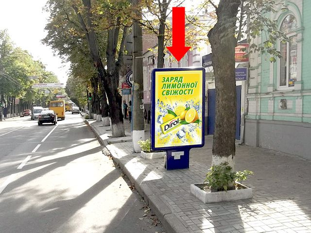 Сітілайт 1.2x1.8,  Петропавловская ул., 64, возле турагентства "Автограф"