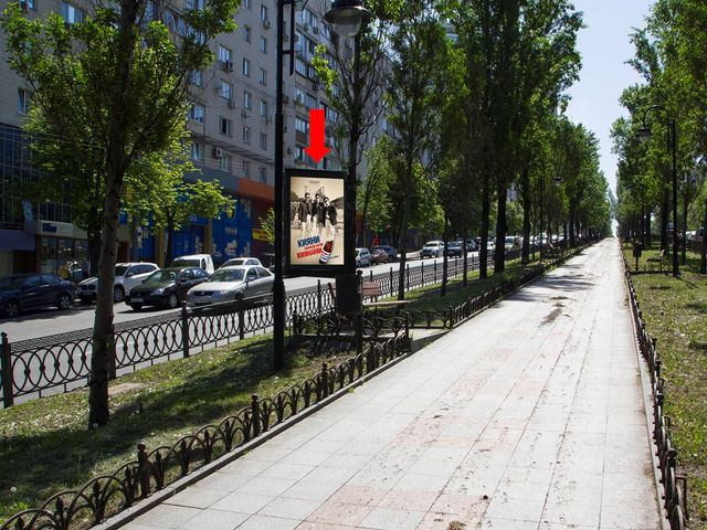 Сітілайт 1.2x1.8,  Украинки бул., 3, в сторону пл. Л. Украинки