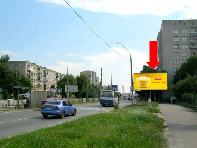 Призма 6x3,  Княгини Ольги ул., 51 / Бойчука ул., возле остановки, в сторону Владимира Великого ул., ТЦ "Львов", супермаркета "Фокстрот", "McDonald's"