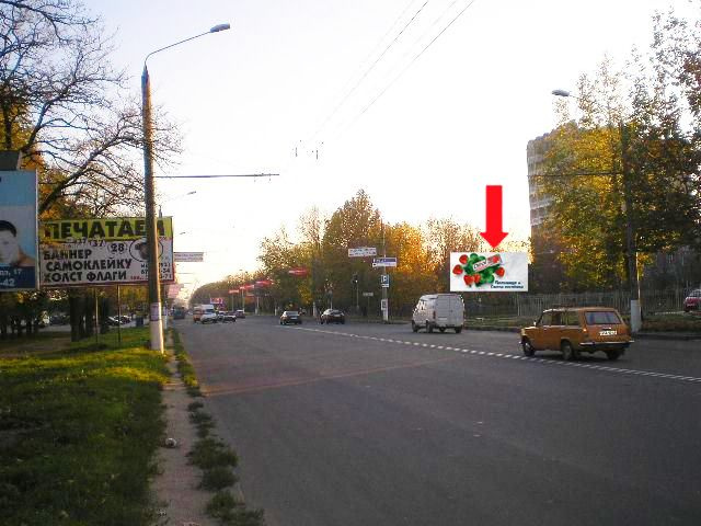 Щит 6x3,  Героев Сталинграда пр. / Парковый пер., возле ТРЦ "Магеллан", супермаркетов "Таврия В", "Эльдорадо", в центр