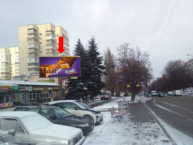 Щит 6x3,  Галицкого ул., возле магазина "Мисан", 500 м. до рынка "Андреевский"