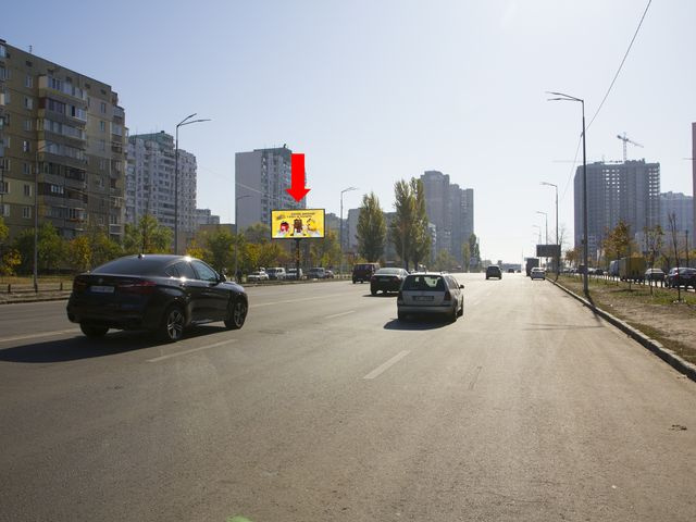 Щит 6x3,  Ревуцкого ул. 29, в сторону ст.м. "Харьковская", пр. Бажана