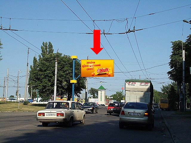 Щит 6x3,  Пугачева ул.  (бывш. Московская ул.) / Свободы пр. (бывш. 60-летия Октября ул.), возле АЗС
