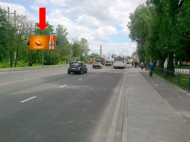 Щит 6x3,  Липинского ул., 60, напротив отеля "Волтер", в сторону Хмельницкого пр.