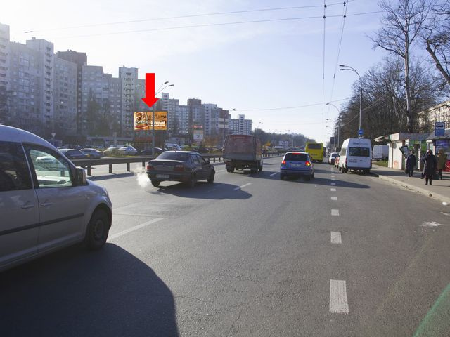 Щит 6x3,  Глушкова пр.,  25, возле ТРЦ "Магеллан", ст.м. "Теремки", из центра