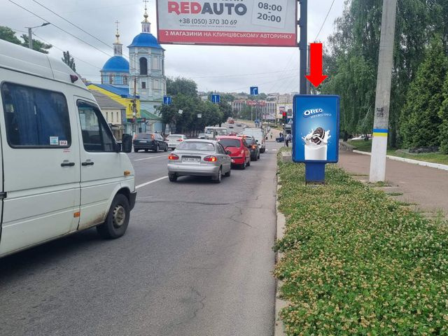 Сітілайт 1.2x1.8,  Соборная ул. (бывш. 50-летия Октября ул.), 80, напротив