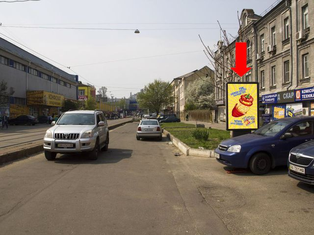 Сітілайт 1.2x1.8,  Старовокзальная ул.,14/16, в сторону ж/д вокзала, супермаркета "Фуршет"