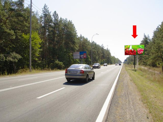 Щит 6x3,  Столичное шоссе ул., возле остановки "Пансионат "Сокол", в сторону из Киева